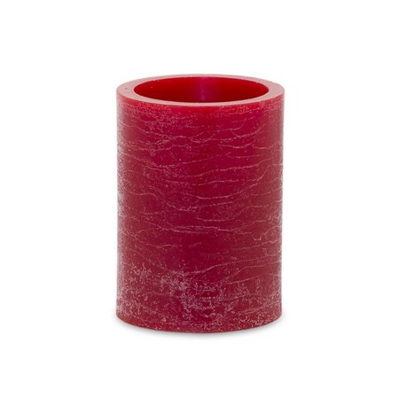 MELROSE INTERNATIONAL Melrose International 80250DS 4 x 3 in. Candle with Remote; Red - Set of 2 80250